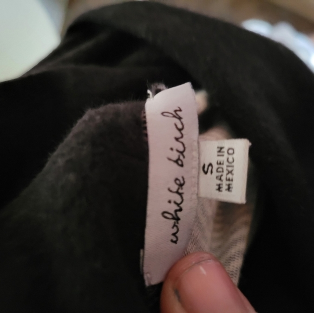 White‎ Birch Size S cowl neck sweater Buffalo plaid - Picture 2 of 6